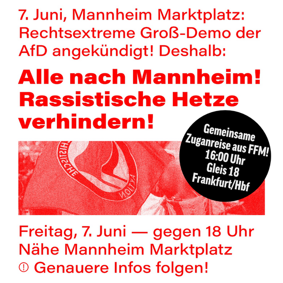 Mannheim: rassistische Großmobilisation verhindern!